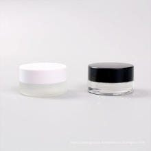 empty Small 3g 5g Transparent Eye Face Cosmetic Cream packaging Sample Glass Bottle Jars